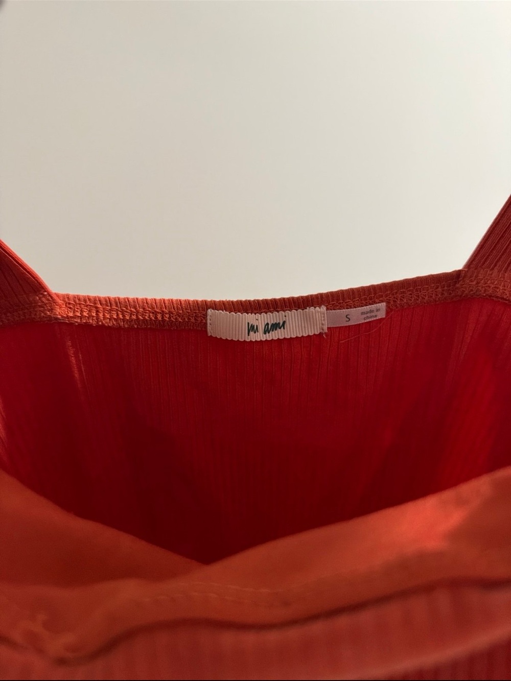 Red Ribbed Tank Top dress - Size S
